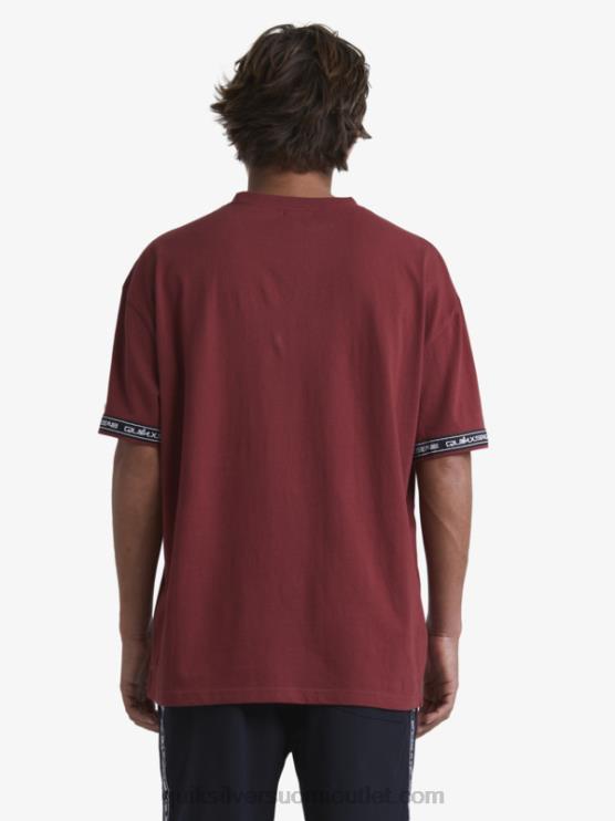 Quiksilver x Stab D6JJ1864 miehet rubiiniviini 90-luvun t-paita