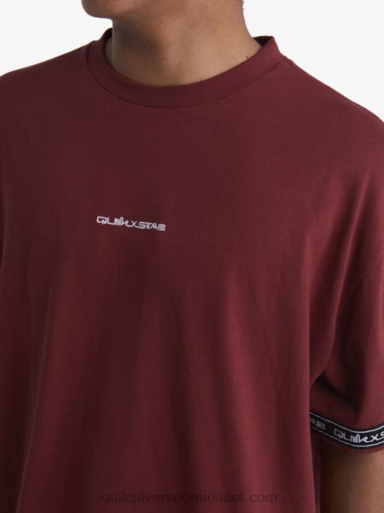 Quiksilver x Stab D6JJ1864 miehet rubiiniviini 90-luvun t-paita