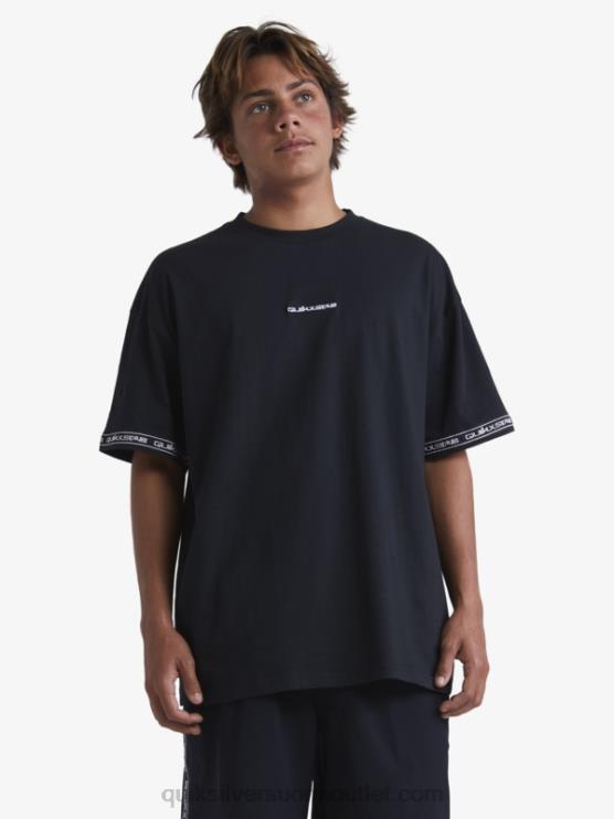 Quiksilver x Stab D6JJ1865 miehet musta 90-luvun t-paita