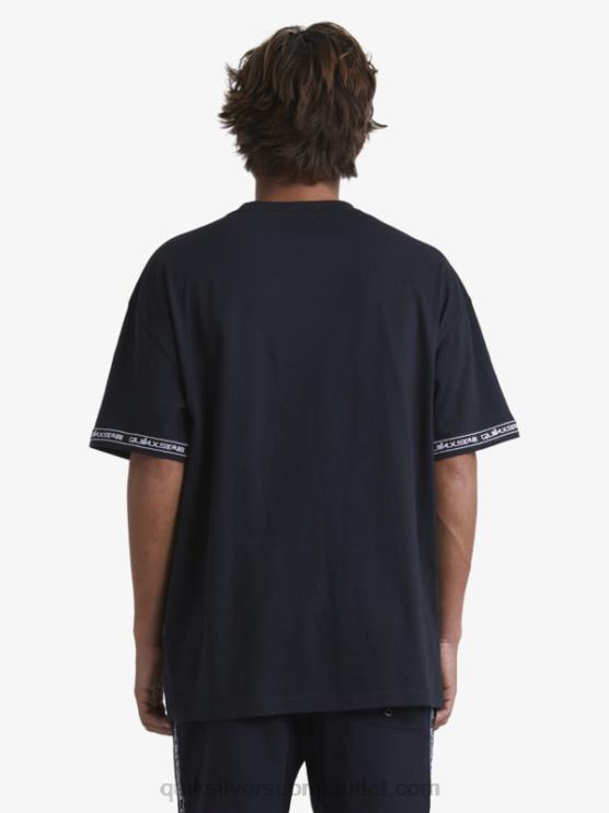 Quiksilver x Stab D6JJ1865 miehet musta 90-luvun t-paita