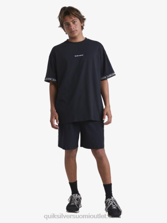 Quiksilver x Stab D6JJ1865 miehet musta 90-luvun t-paita