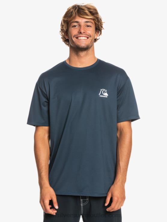 Quiksilver D6JJ1129 miehet keskiyön laivaston kanerva Heritage Heather lyhythihainen upf 50 surffit-paita