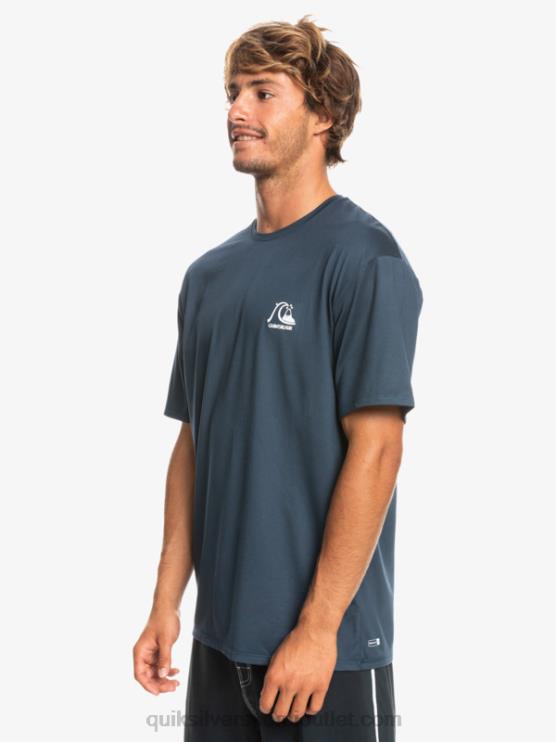 Quiksilver D6JJ1129 miehet keskiyön laivaston kanerva Heritage Heather lyhythihainen upf 50 surffit-paita