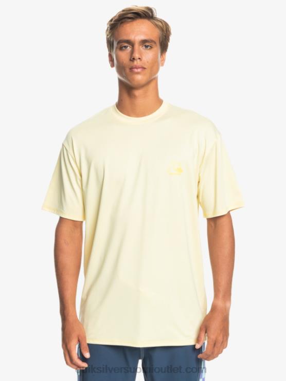 Quiksilver D6JJ1131 miehet vaalea banaani kanerva Heritage Heather lyhythihainen upf 50 surffit-paita