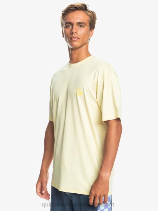 Quiksilver D6JJ1131 miehet vaalea banaani kanerva Heritage Heather lyhythihainen upf 50 surffit-paita