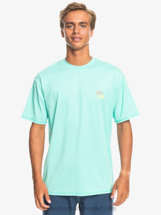 Quiksilver D6JJ1133 miehet altaan vihreä kanerva Heritage Heather lyhythihainen upf 50 surffit-paita