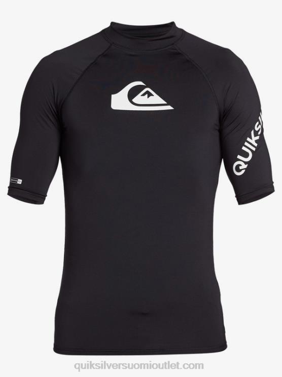 Quiksilver D6JJ1261 miehet musta kaikkien aikojen lyhythihainen upf 50 rashguard