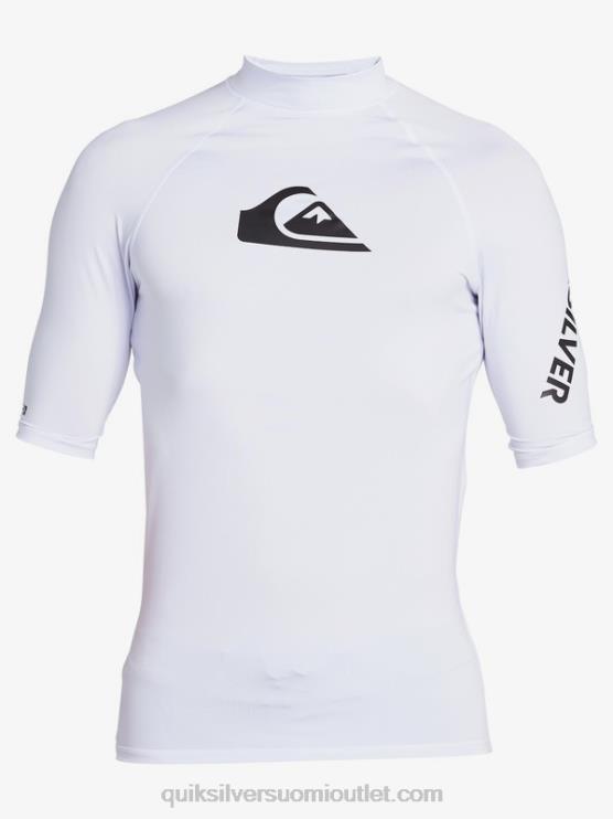 Quiksilver D6JJ1262 miehet valkoinen kaikkien aikojen lyhythihainen upf 50 rashguard