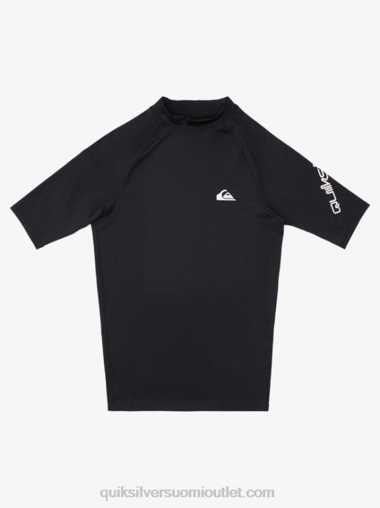 Quiksilver D6JJ1265 miehet musta kaikkien aikojen lyhythihainen upf 50 rashguard