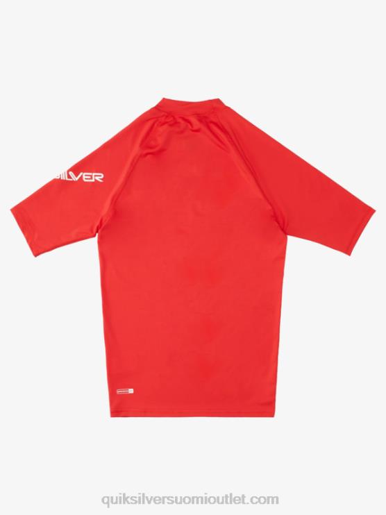Quiksilver D6JJ1266 miehet näppärä punainen kaikkien aikojen lyhythihainen upf 50 rashguard