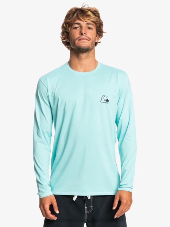 Quiksilver D6JJ1468 miehet enkelinsininen kanerva Heritage Heather pitkähihainen upf 50 surffauspaita
