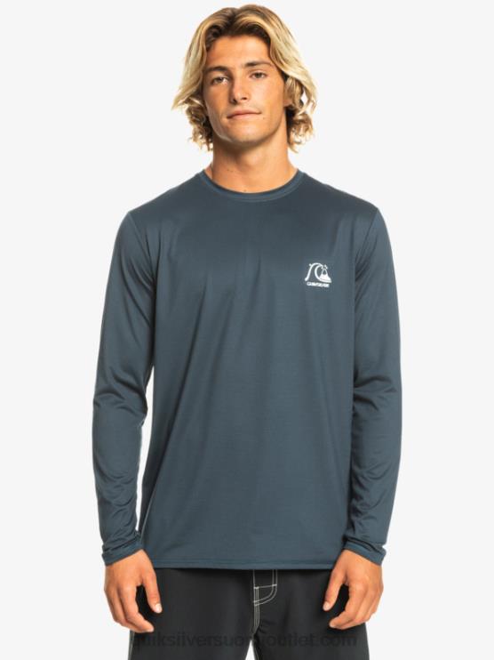 Quiksilver D6JJ1470 miehet keskiyön laivaston kanerva Heritage Heather pitkähihainen upf 50 surffauspaita
