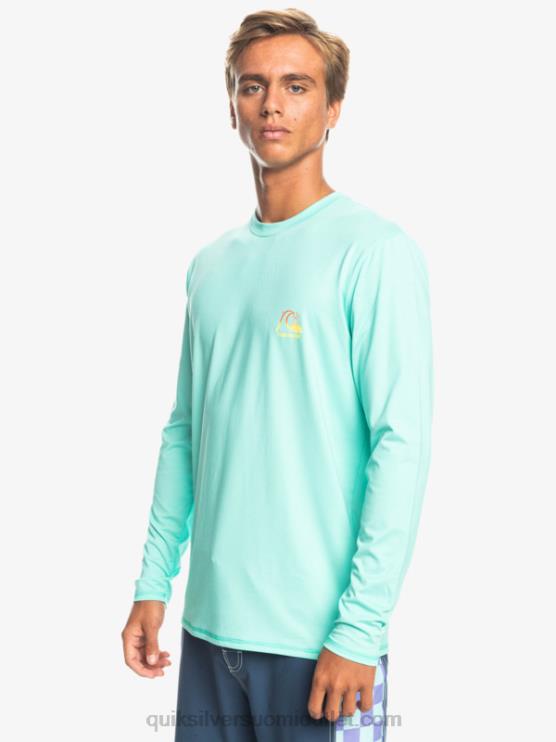 Quiksilver D6JJ1471 miehet altaan vihreä kanerva Heritage Heather pitkähihainen upf 50 surffauspaita