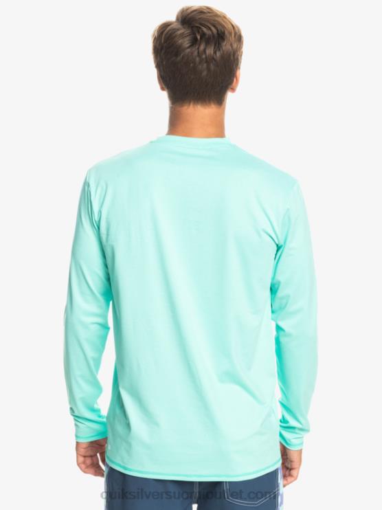 Quiksilver D6JJ1471 miehet altaan vihreä kanerva Heritage Heather pitkähihainen upf 50 surffauspaita