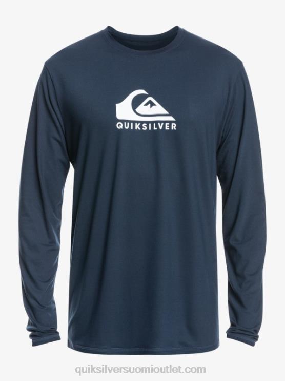 Quiksilver D6JJ1582 miehet laivasto bleiseri solid streak pitkähihainen upf 50 surffit-paita