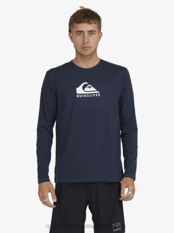 Quiksilver D6JJ1582 miehet laivasto bleiseri solid streak pitkähihainen upf 50 surffit-paita