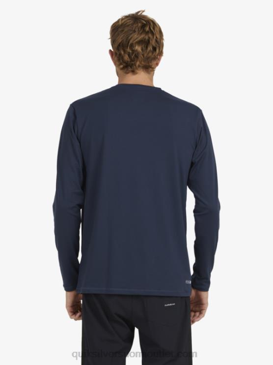 Quiksilver D6JJ1582 miehet laivasto bleiseri solid streak pitkähihainen upf 50 surffit-paita