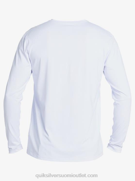 Quiksilver D6JJ1583 miehet valkoinen solid streak pitkähihainen upf 50 surffit-paita