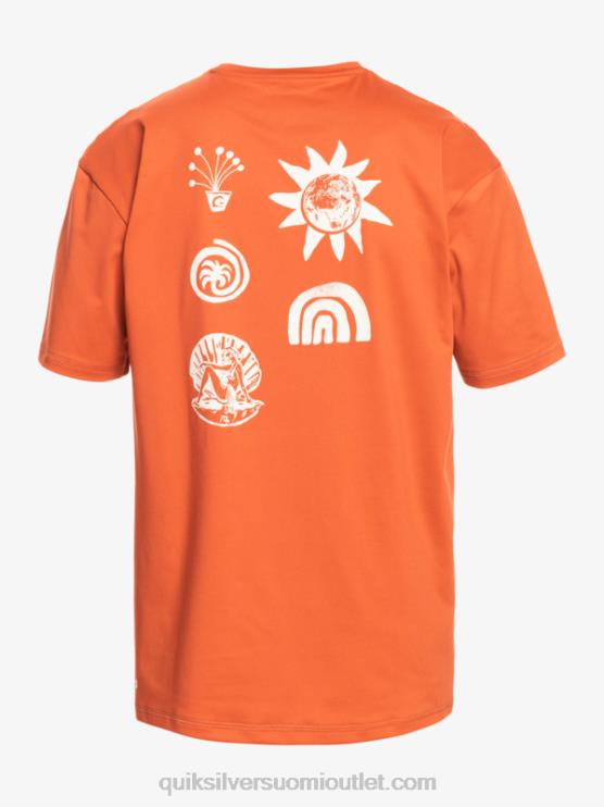 Quiksilver D6JJ1810 miehet tulinen kastike mix lyhythihainen upf 50 surffauspaita