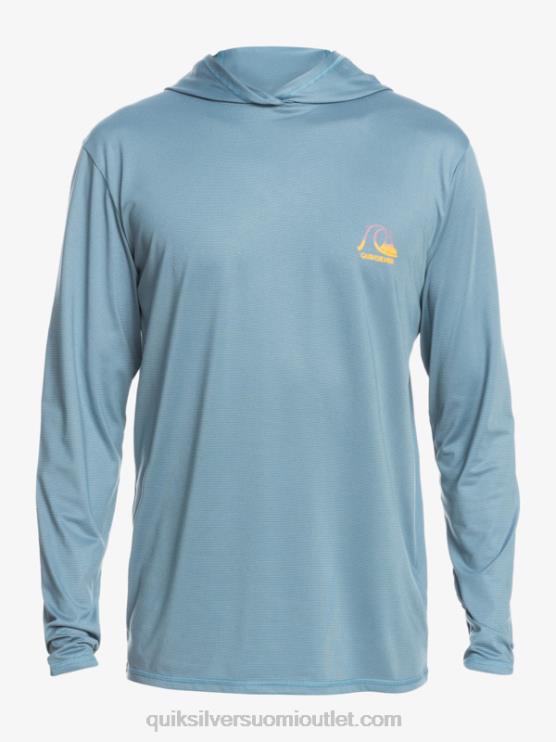 Quiksilver D6JJ1834 miehet maakunnan sininen kanerva dredge hupullinen pitkähihainen upf 50 surf t-paita