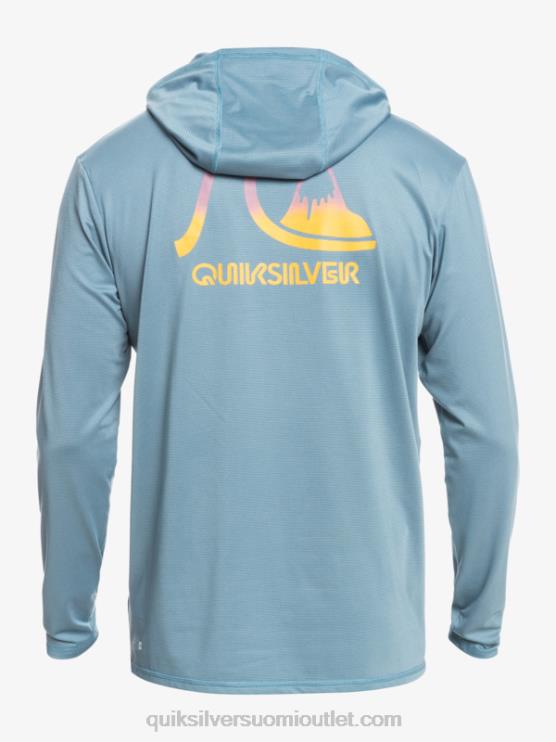 Quiksilver D6JJ1834 miehet maakunnan sininen kanerva dredge hupullinen pitkähihainen upf 50 surf t-paita