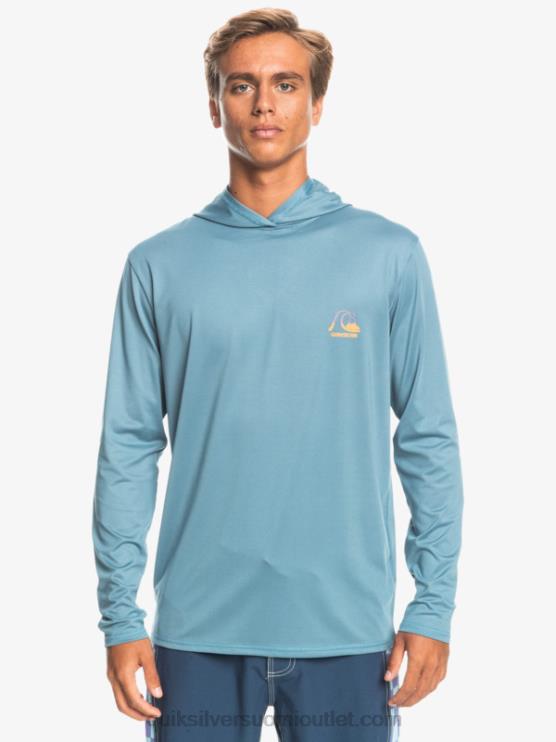 Quiksilver D6JJ1834 miehet maakunnan sininen kanerva dredge hupullinen pitkähihainen upf 50 surf t-paita