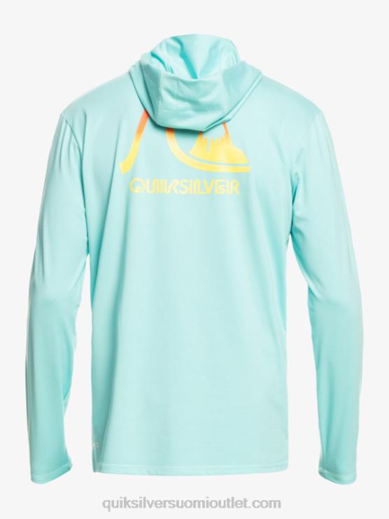 Quiksilver D6JJ1835 miehet enkelinsininen kanerva dredge hupullinen pitkähihainen upf 50 surf t-paita