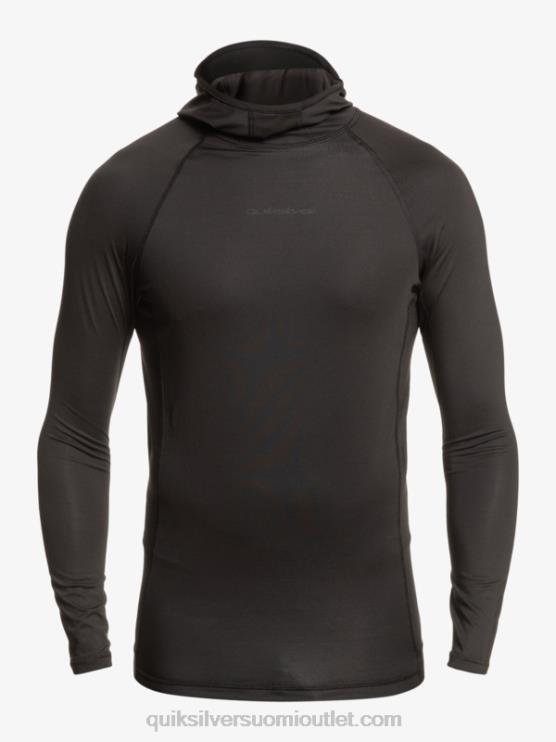 Quiksilver D6JJ1836 miehet musta myrskytripper pitkähihainen rashguard
