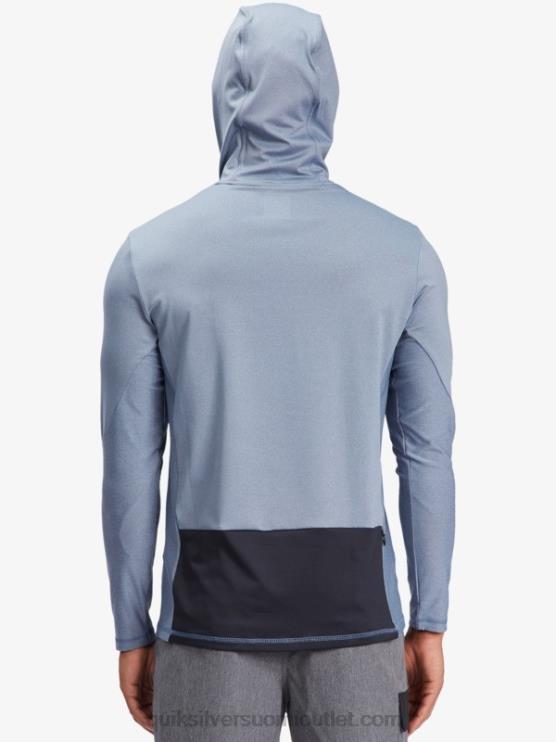 Quiksilver D6JJ1849 miehet lippu sininen Waterman onkija hupullinen pitkähihainen upf 50 surffit-paita