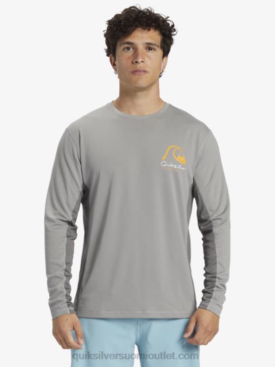 Quiksilver D6JJ258 miehet hain nahka waterman bamboo check 2 upf 50 pitkähihainen surffauspaita