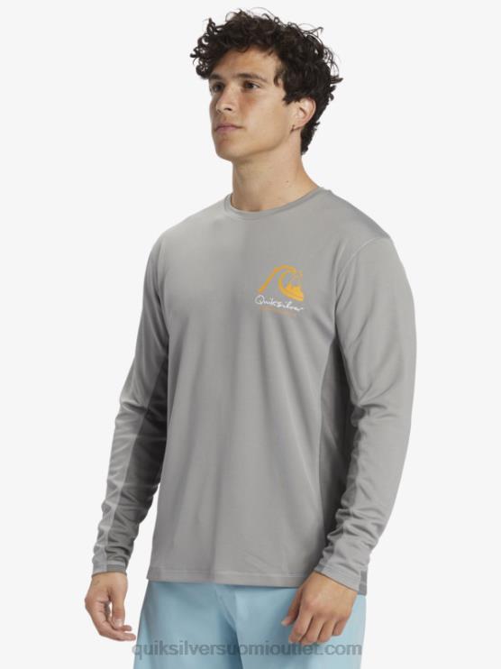 Quiksilver D6JJ258 miehet hain nahka waterman bamboo check 2 upf 50 pitkähihainen surffauspaita