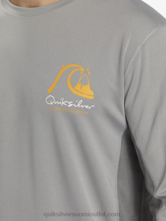 Quiksilver D6JJ258 miehet hain nahka waterman bamboo check 2 upf 50 pitkähihainen surffauspaita