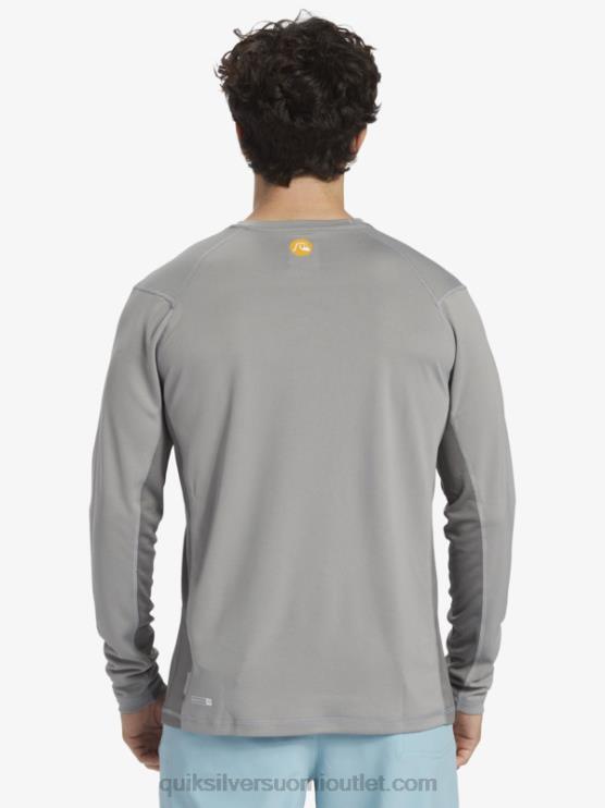 Quiksilver D6JJ258 miehet hain nahka waterman bamboo check 2 upf 50 pitkähihainen surffauspaita
