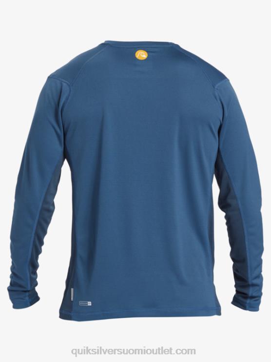 Quiksilver D6JJ259 miehet lippu sininen waterman bamboo check 2 upf 50 pitkähihainen surffauspaita