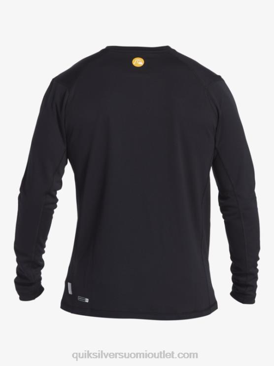 Quiksilver D6JJ261 miehet musta waterman bamboo check 2 upf 50 pitkähihainen surffauspaita