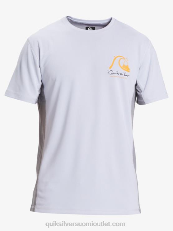 Quiksilver D6JJ273 miehet valkoinen waterman bamboo check 2 upf 50 lyhythihainen surffauspaita