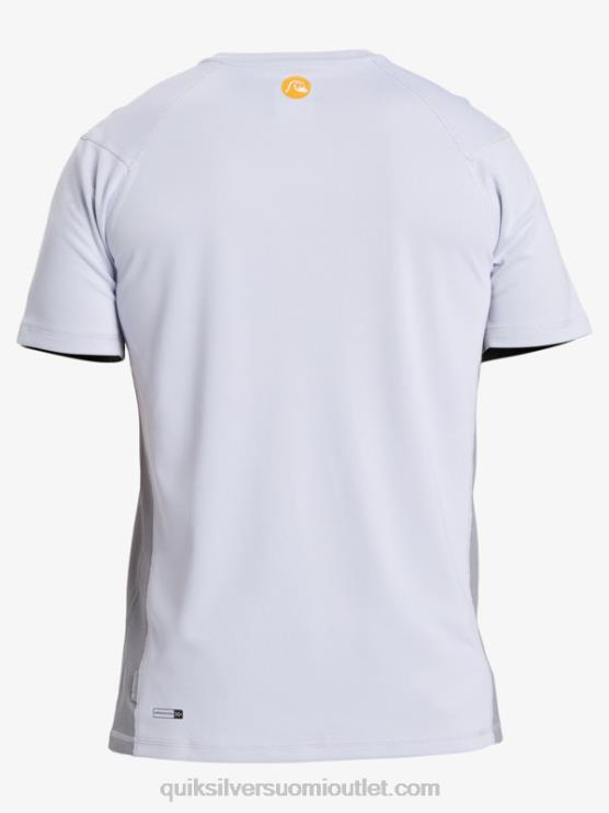 Quiksilver D6JJ273 miehet valkoinen waterman bamboo check 2 upf 50 lyhythihainen surffauspaita