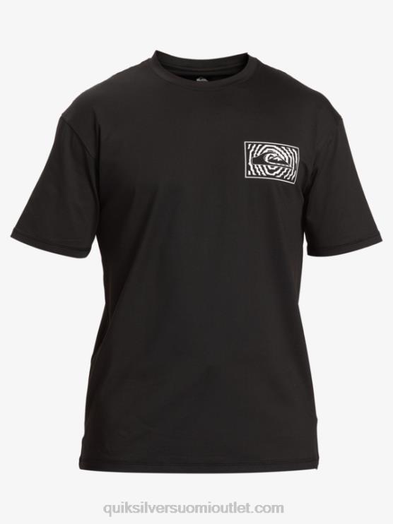 Quiksilver D6JJ318 miehet musta mix session upf 50 lyhythihainen surffipaita