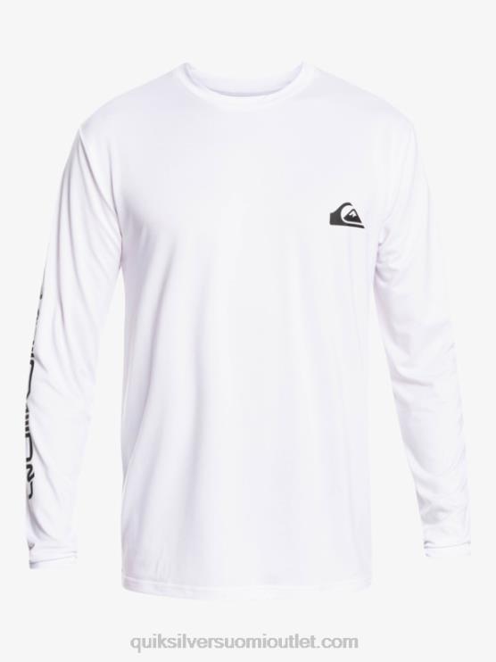 Quiksilver D6JJ401 miehet valkoinen omni session pitkähihainen upf 50 surffit-paita