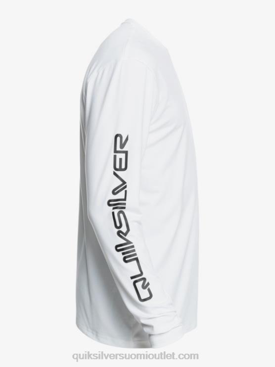 Quiksilver D6JJ401 miehet valkoinen omni session pitkähihainen upf 50 surffit-paita