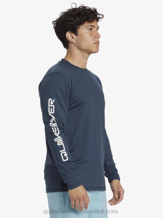 Quiksilver D6JJ405 miehet keskiyön laivasto omni session pitkähihainen upf 50 surffit-paita