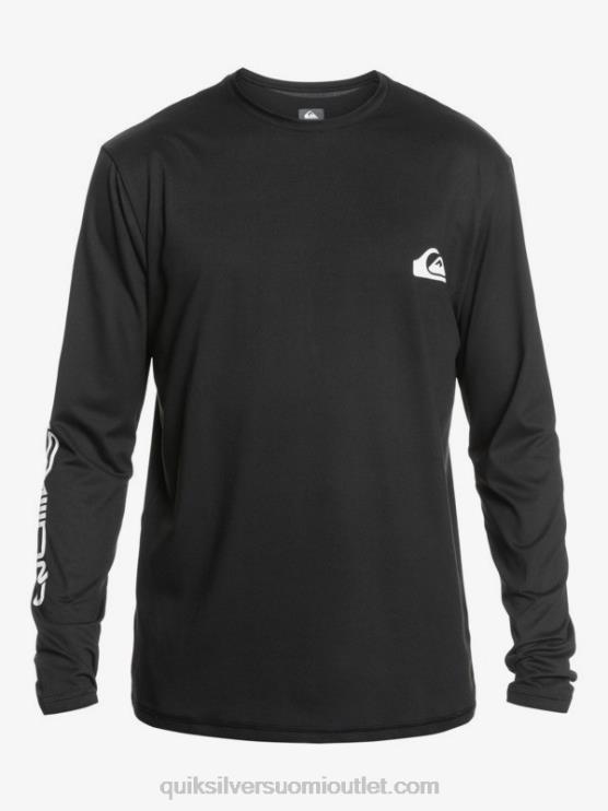 Quiksilver D6JJ406 miehet musta omni session pitkähihainen upf 50 surffit-paita
