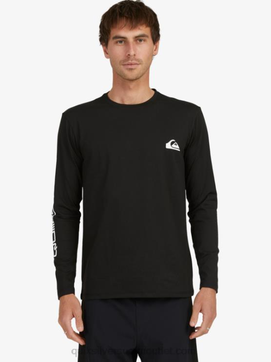 Quiksilver D6JJ406 miehet musta omni session pitkähihainen upf 50 surffit-paita