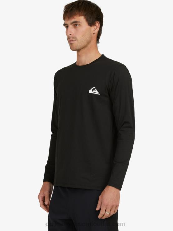 Quiksilver D6JJ406 miehet musta omni session pitkähihainen upf 50 surffit-paita