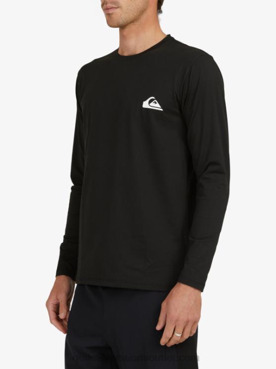 Quiksilver D6JJ406 miehet musta omni session pitkähihainen upf 50 surffit-paita