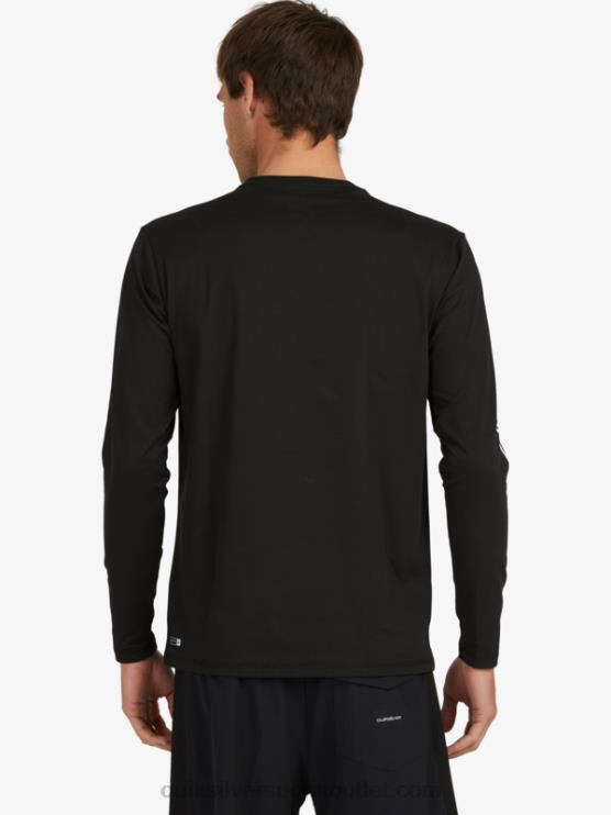 Quiksilver D6JJ406 miehet musta omni session pitkähihainen upf 50 surffit-paita
