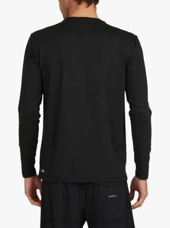 Quiksilver D6JJ406 miehet musta omni session pitkähihainen upf 50 surffit-paita