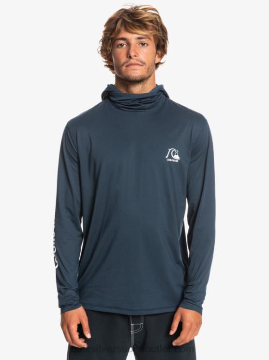Quiksilver D6JJ417 miehet keskiyön laivaston kanerva Heritage upf 50 pitkähihainen surffipaita