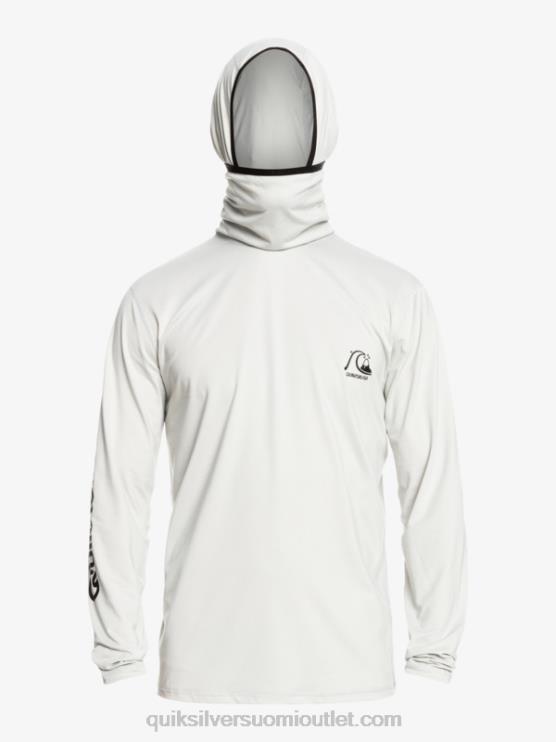 Quiksilver D6JJ418 miehet harmaa violetti kanerva Heritage upf 50 pitkähihainen surffipaita