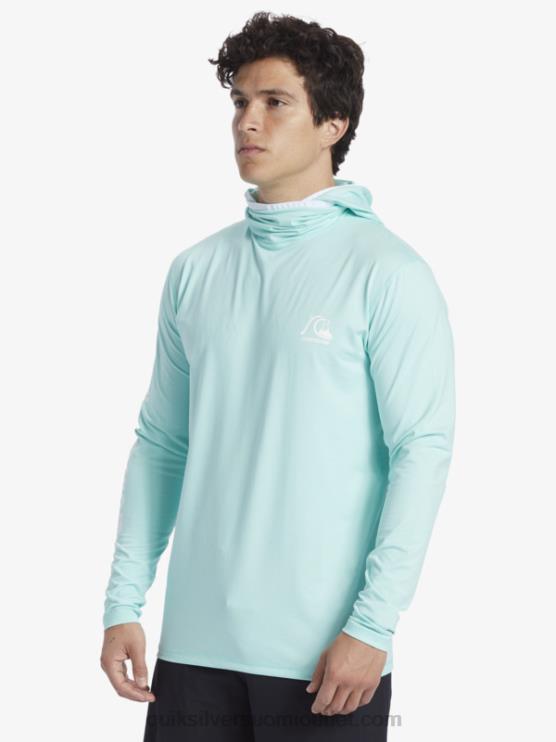 Quiksilver D6JJ419 miehet taivaansininen kanerva Heritage upf 50 pitkähihainen surffipaita